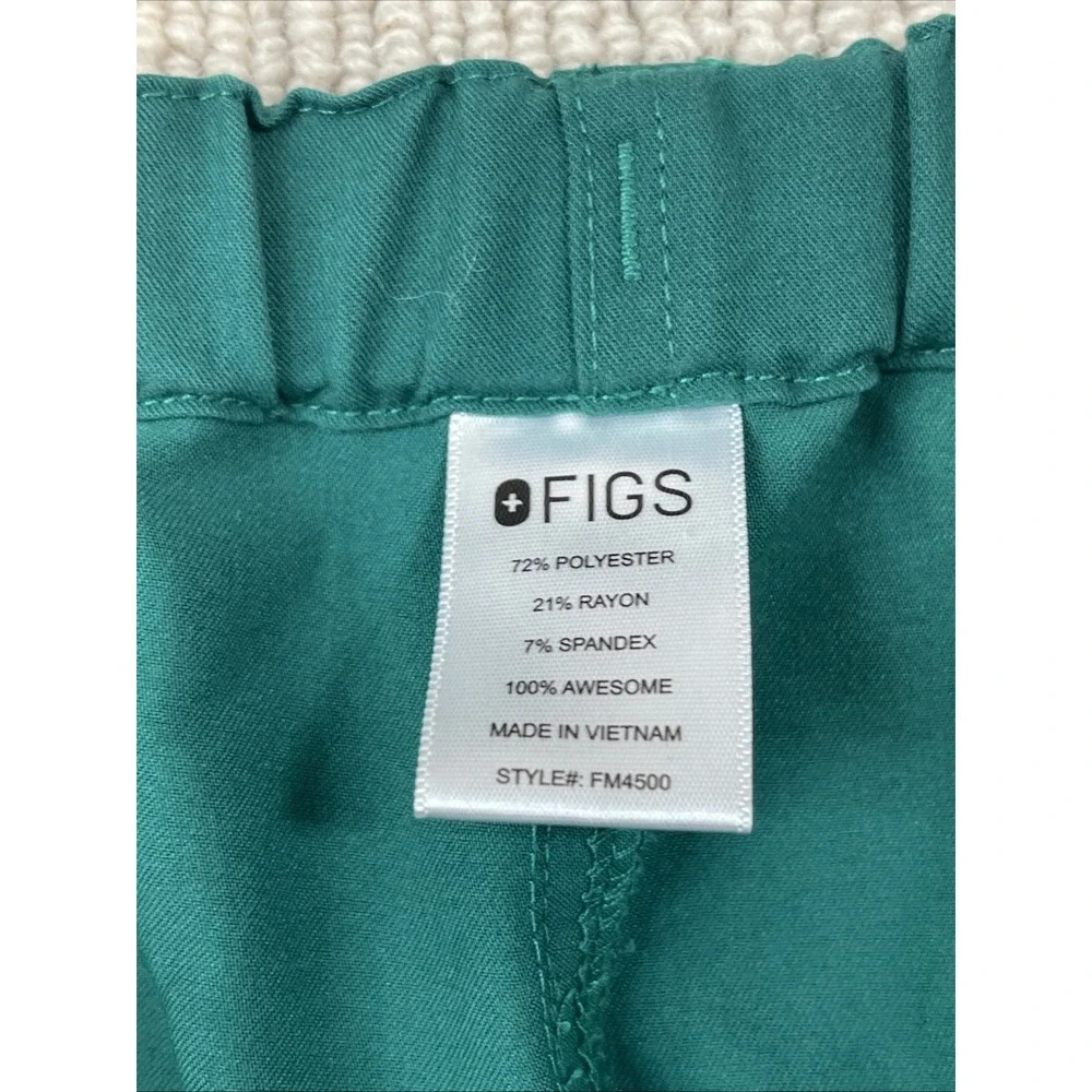FIGS Men's XL Technical Collection Scrub Pants Flat Front Straight Leg Green